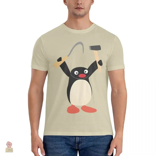 T-shirt Pingu, design inspiré du communisme - vue 2