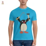 T-shirt à message Pingu, tendance politique