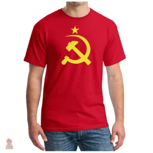 T-shirt Soviétique avec symbole Hammer et Sickle