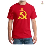 Design rétro communiste sur t-shirt classique