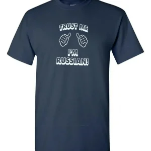 T-shirt avec slogan humoristique sur le thème russe
