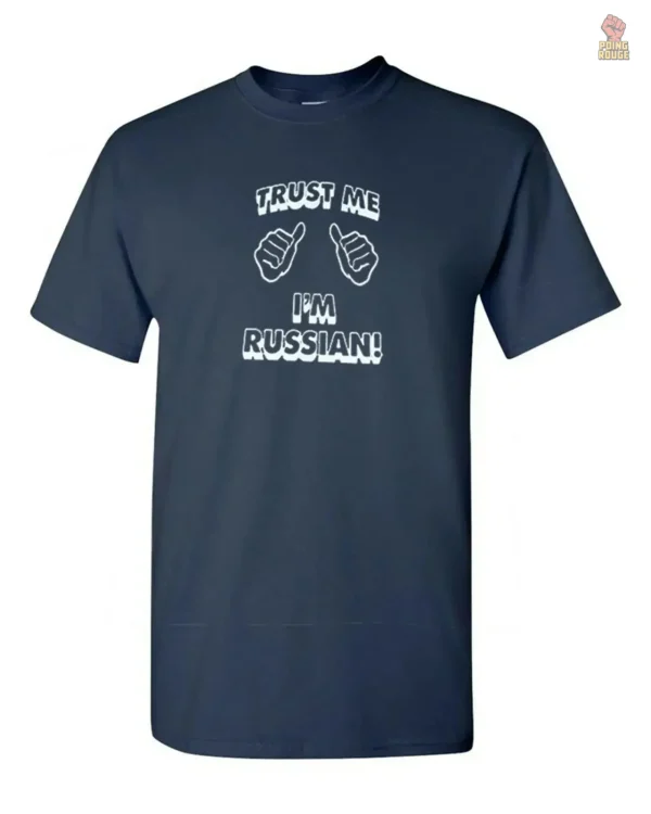 T-shirt avec slogan humoristique sur le thème russe