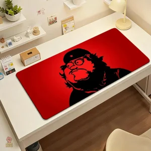Tapis bureau Che Guevara parodie cartoon fond rouge