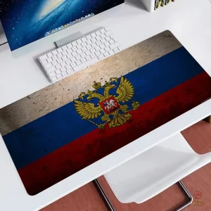 Tapis bureau drapeau tricolore aigle impérial XXL