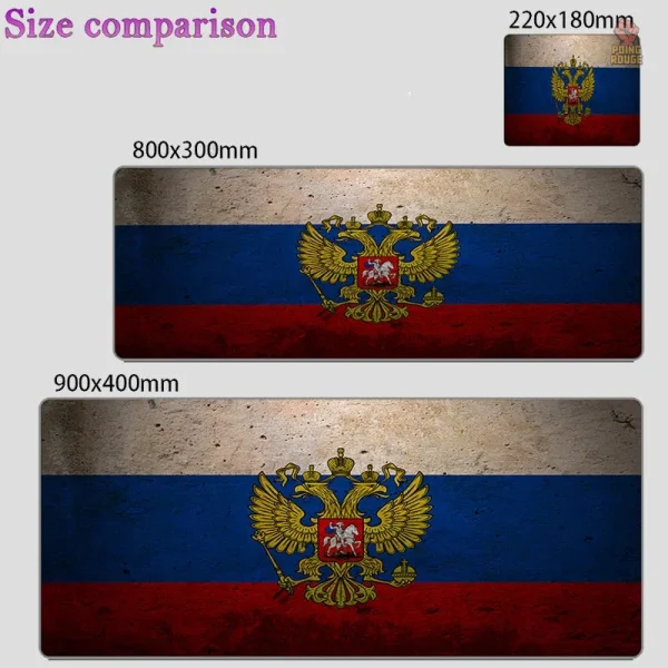 Tapis bureau style communiste tricolore
