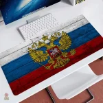 Tapis de souris Russie tricolore avec aigle