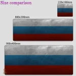 Design tricolore russe pour tapis de souris
