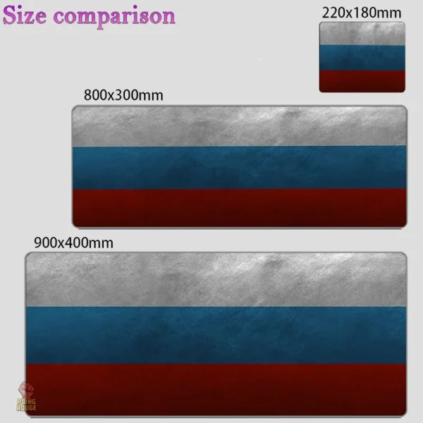 Design tricolore russe pour tapis de souris