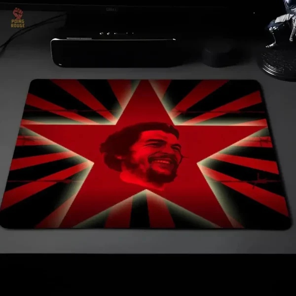 Tapis Che Guevara avec fond noir et citation célèbre