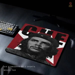 Tapis de souris Che Guevara inscription rouge sur fond rouge