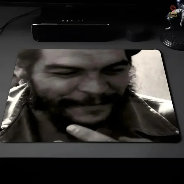 Tapis gris avec motif Che Guevara, rétro