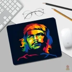 Tapis de souris décoratif Che Guevara en noir et rouge