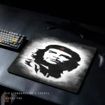 Tapis Che Guevara, gravure et citation sur fond neutre