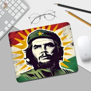 Tapis Che Guevara illustration rayons soleil multicolore
