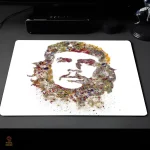 Tapis Che Guevara pixel art multicolore