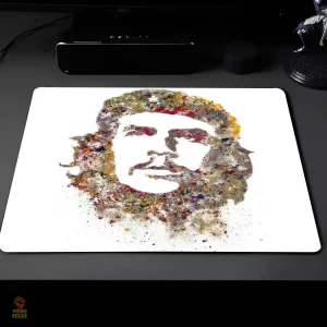 Tapis Che Guevara pixel art multicolore