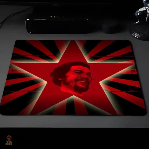 tapis-che-guevara-portrait-souriant-grande-etoile-rouge-r-l55va6-1 Tapis de souris Che Guevara portrait souriant étoile rouge