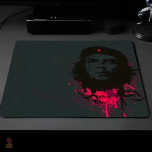 Tapis de souris Che Guevara silhouette rose magenta