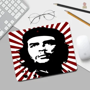 Tapis de souris Che Guevara silhouette rayons soleil