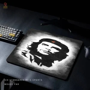 Tapis Che Guevara style Banksy monochrome gris