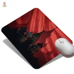 Élégant tapis souris avec design doré