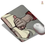 Tapis souris décoratif : Staline et drapeau rouge