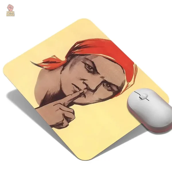 Tapis de souris décoratif avec fond rouge intense