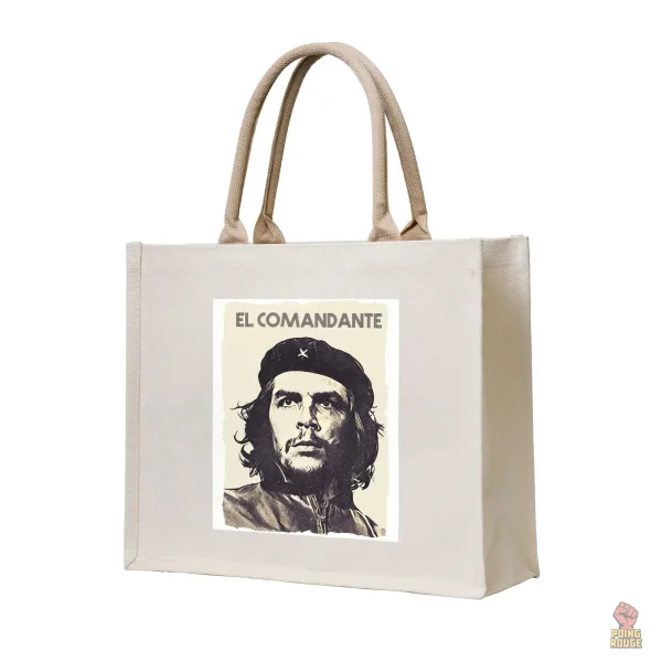 Tote bag noir et blanc Che Guevara El Comandante