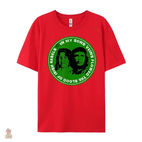T-shirt militant Che Guevara, hommage à Bobby Sands