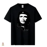 T-shirt Che Guevara blanc avec étoile noire en coton 100%