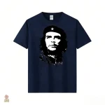 T-shirt Che Guevara avec motif stencil sur fond blanc