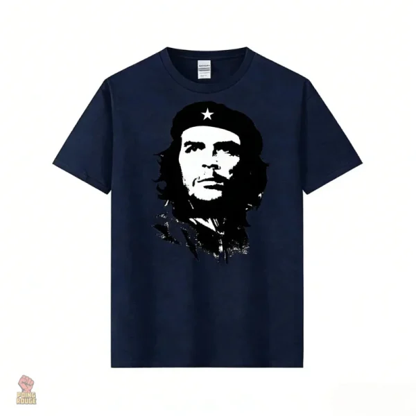 T-shirt Che Guevara avec motif stencil sur fond blanc