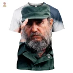 T-shirt révolutionnaire avec design inspiré de Fidel Castro