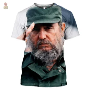 T-shirt révolutionnaire avec design inspiré de Fidel Castro