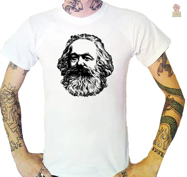 tshirt-karl-marx-portrait-blanc-coton-manches-courtes-1 T-shirt Karl Marx portrait blanc en coton manches courtes