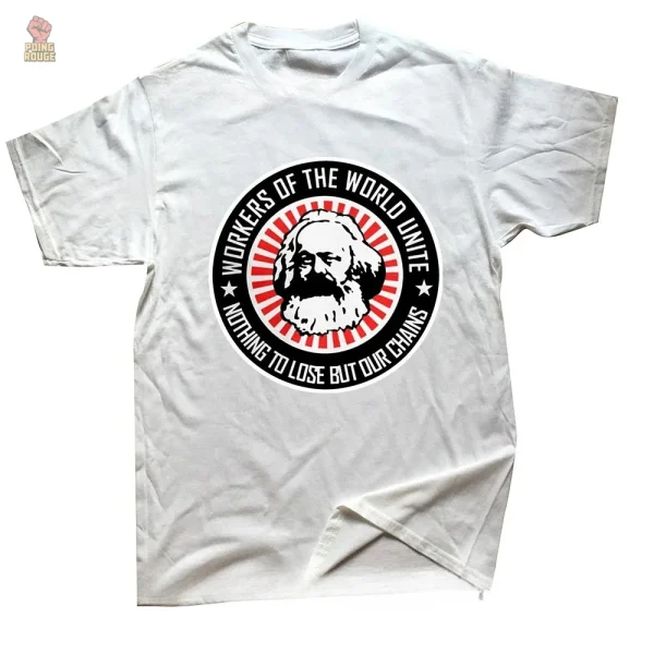 tshirt-karl-marx-workers-unite-communisme-multicolore-1 T-shirt multicolore Karl Marx "Workers Unite" communisme