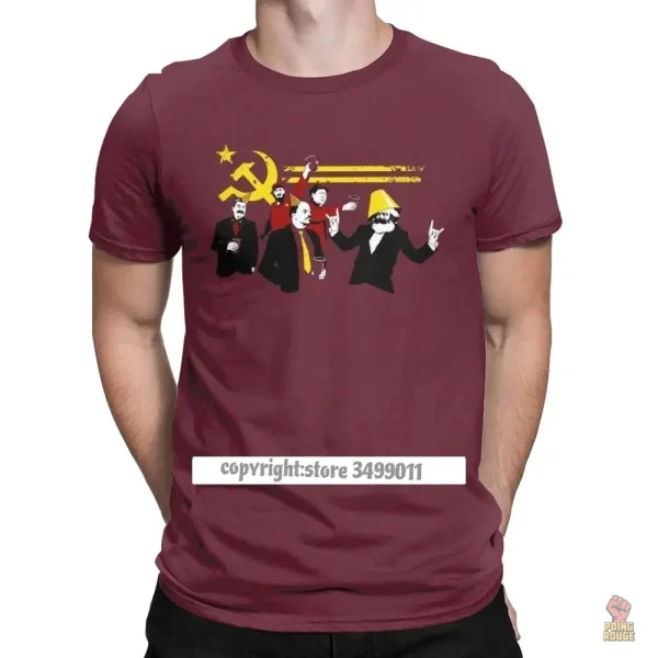 tshirt-parti-communiste-marx-lenine-staline-sovietique-1 T-shirt soviétique avec motifs Marx