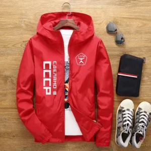 Veste imperméable multicolore soviétique