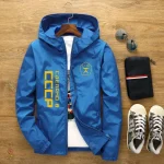 Veste de pluie multicolore rétro