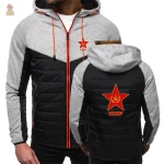 Veste matelassée au design communiste