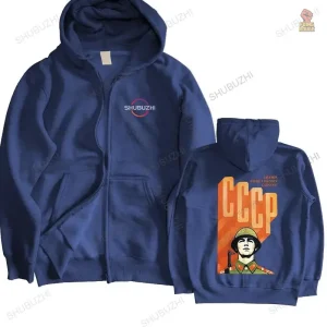 Veste soldat soviétique avec capuche en coton pour homme