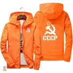 Veste grande taille avec motifs communistes